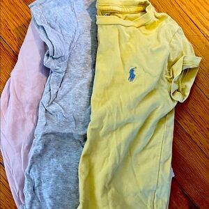 Polo by Ralph Lauren Kids' Yellow Tee with Blue Logo and 2 Harper Canyon tee.